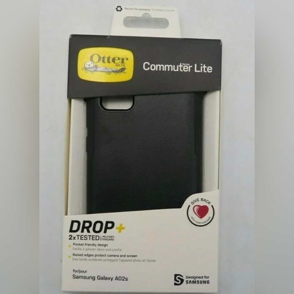OtterBox Commuter Lite Series Phone Case - Black - for Samsung Galaxy A02S